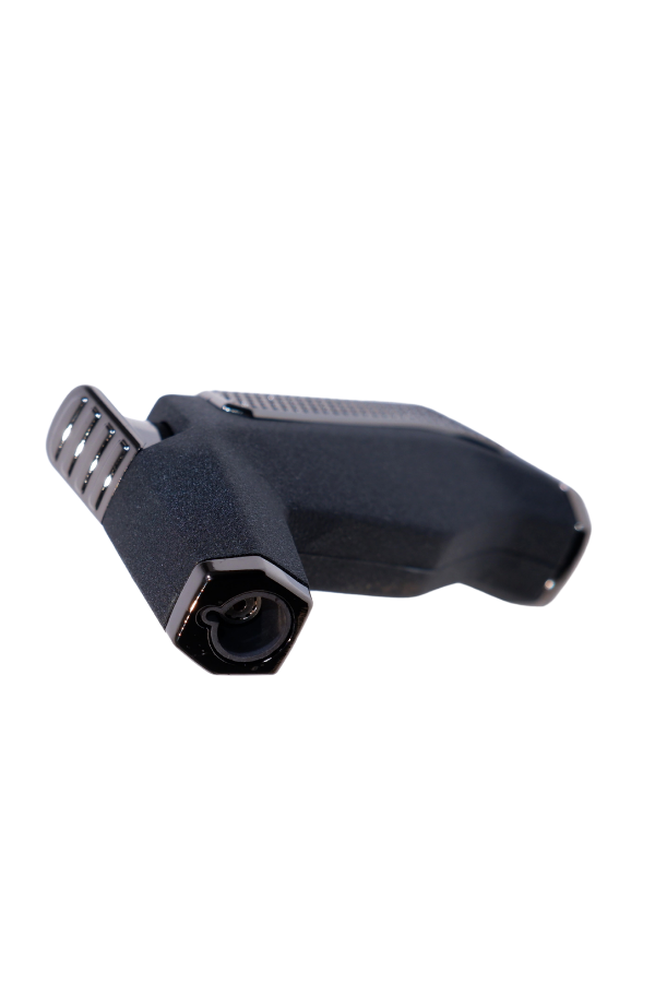 TR9235,Parmida Tek Torch Pürmüz Siyah Masa Tipi Metal Puro Çakmağı