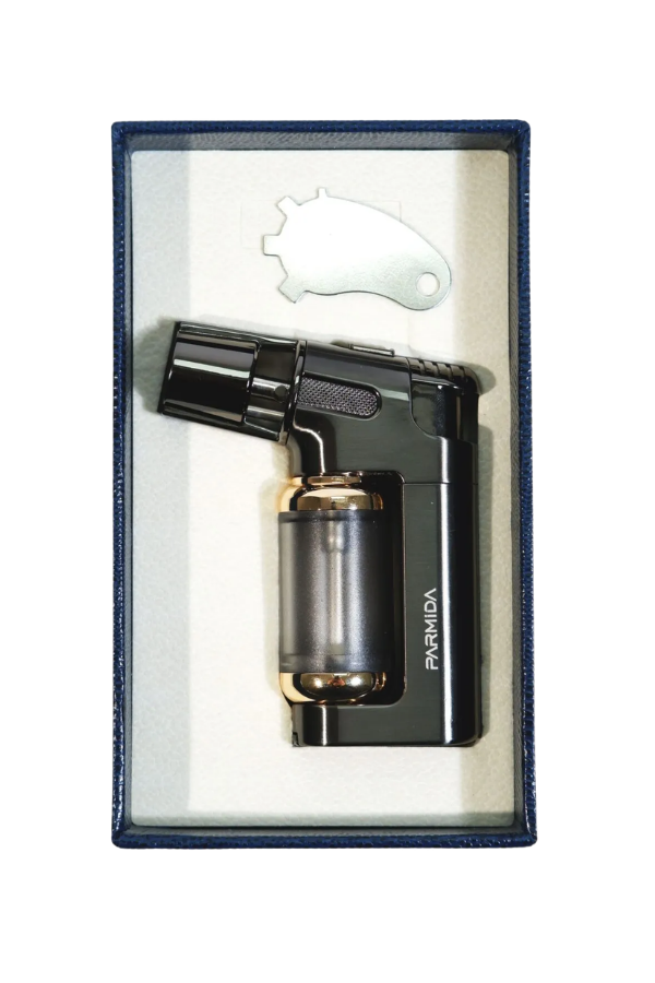 TR9250,Parmida Tek Torch Pürmüz Gunmetal Masa Tipi Metal Puro Çakmağı