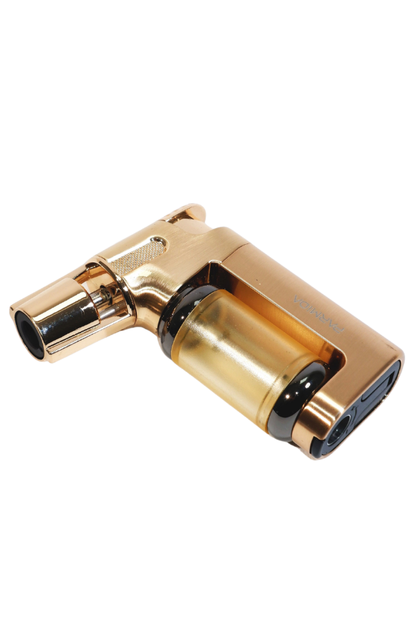 TR9248,Parmida Tek Torch Pürmüz Gold Masa Tipi Metal Puro Çakmağı