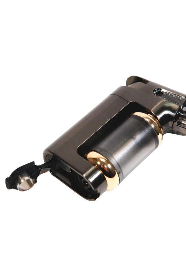 TR9250,Parmida Tek Torch Pürmüz Gunmetal Masa Tipi Metal Puro Çakmağı