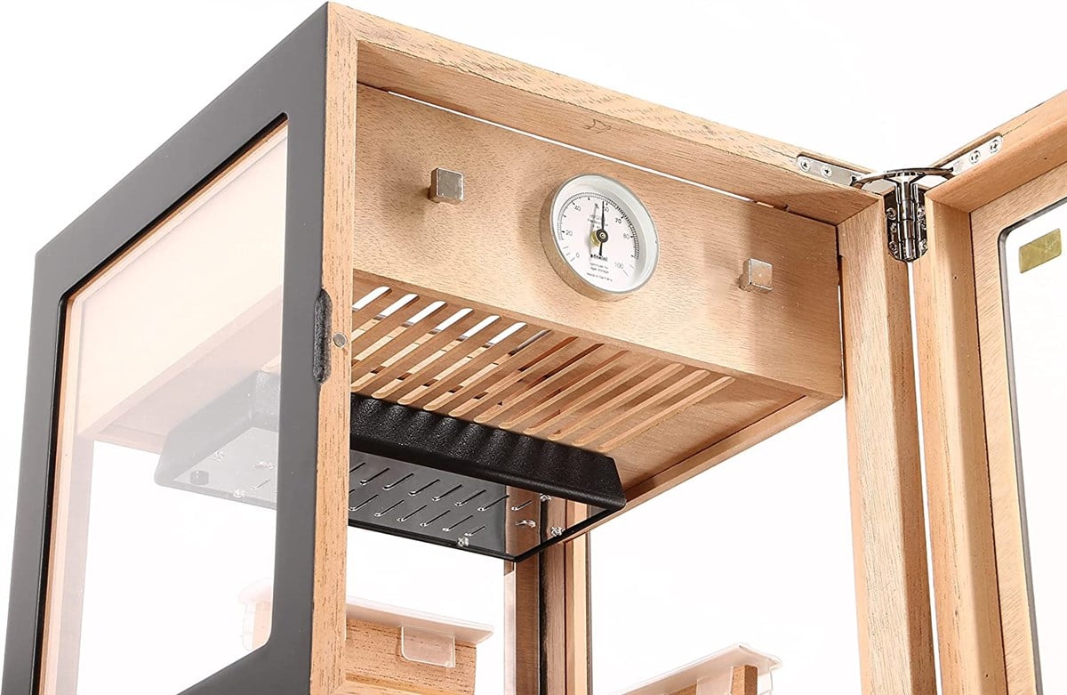 TR940,Adorini Cube Siyah Humidor Puro Kutusu