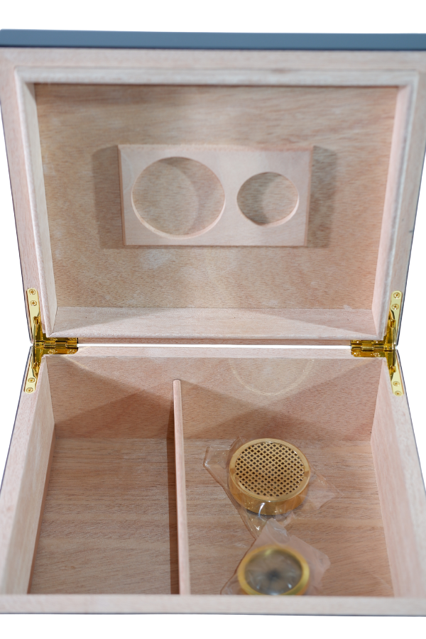 TR8797,Cohiba Sarı-Siyah Nokta Desenli Sedir Humidor Puro Kutusu