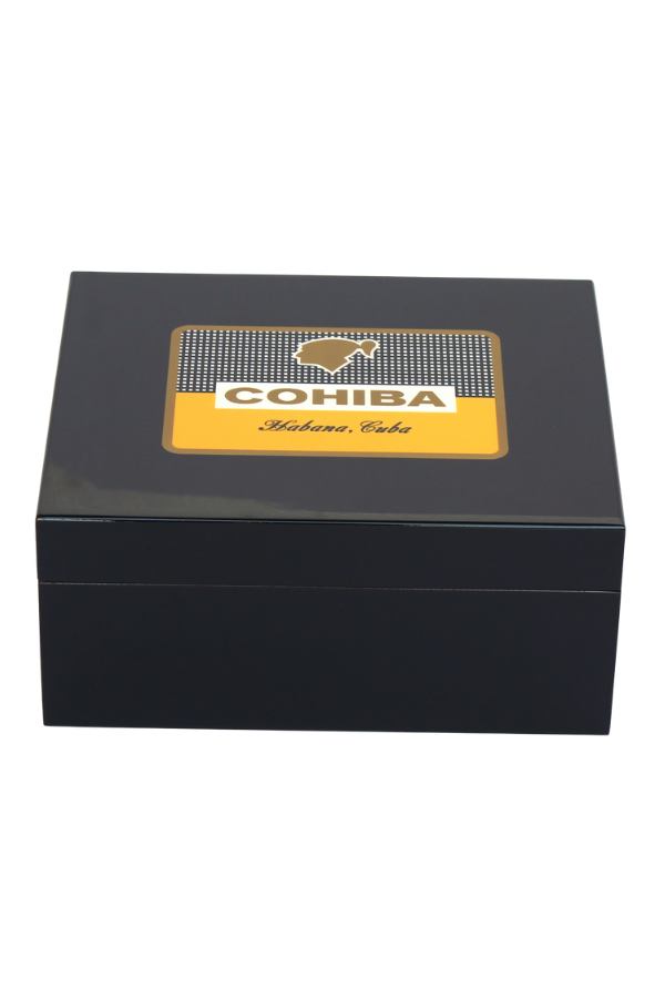 TR8198,Cohiba Siyah Sedir Humidor Puro Kutusu