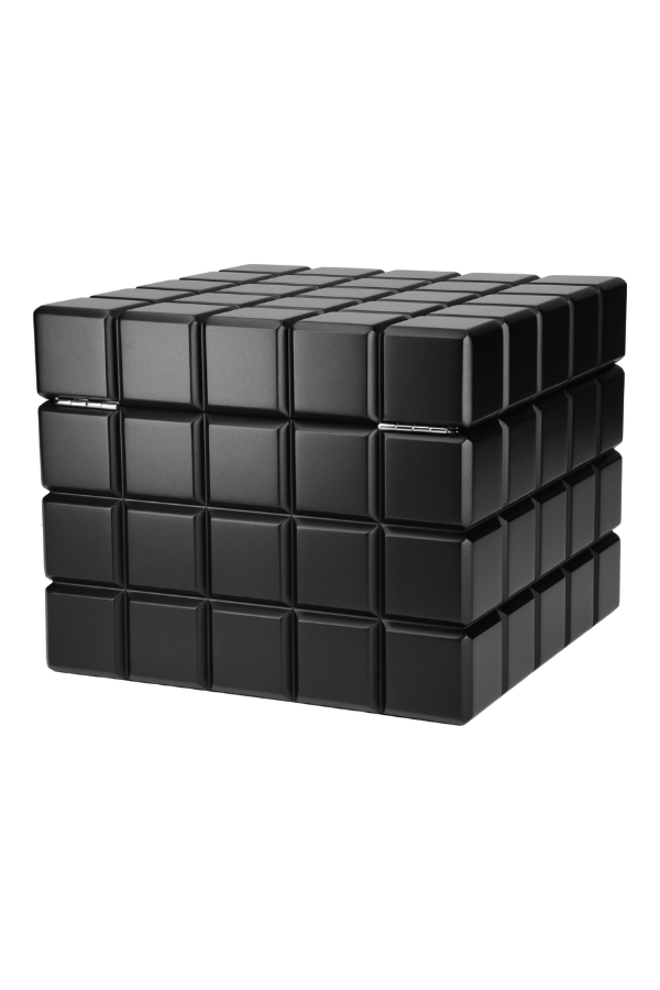 TR8375,Colibri Heritage Cube Siyah Sedir Humidor Puro Kutusu