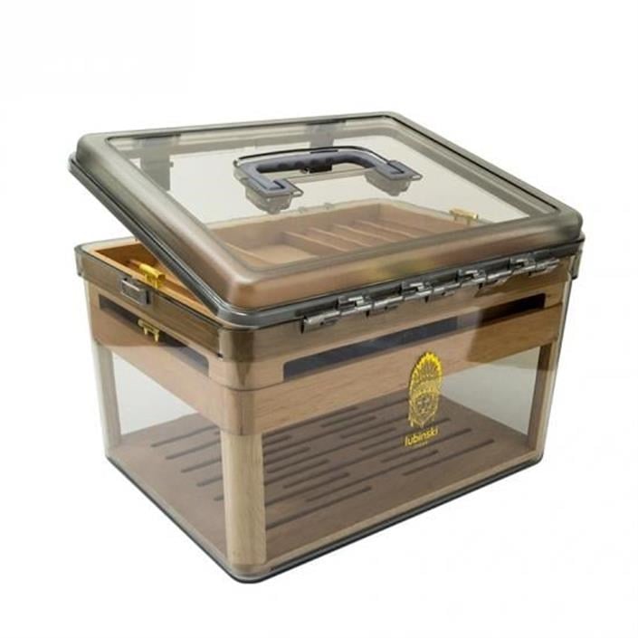 LB-019,Lubinski Plexi -Sedir Şeffaf Puro Kutusu Humidor 100s