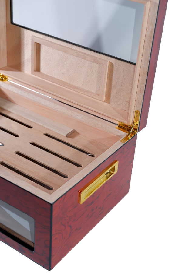 TR8795,PremiumQuality Lince Kırmızı Sedir Humidor Puro Kutusu