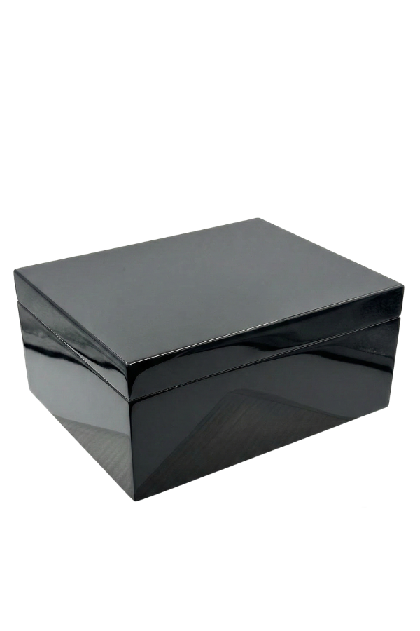 TRM5005,PremiumQuality Porto Alegre Siyah Sedir Humidor Puro Kutusu