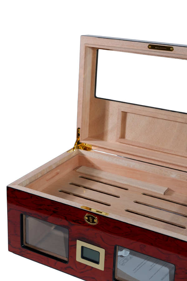 TR8795,PremiumQuality Lince Kırmızı Sedir Humidor Puro Kutusu