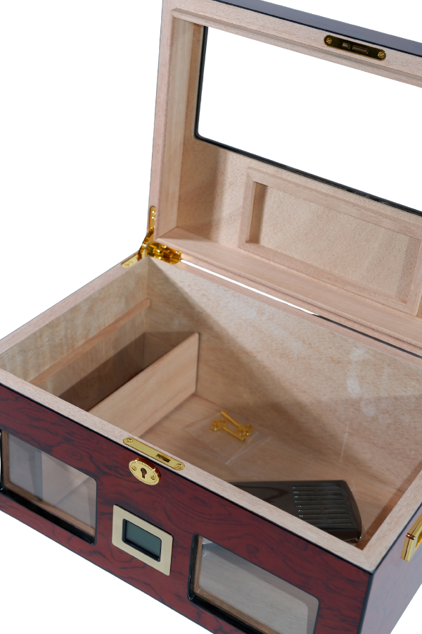 TR8795,PremiumQuality Lince Kırmızı Sedir Humidor Puro Kutusu