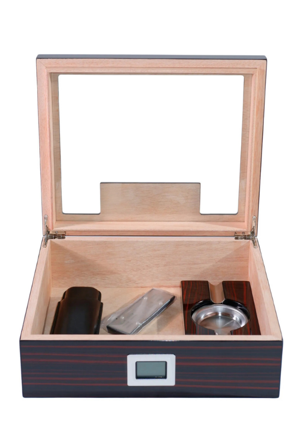 TR8794,PremiumQuality Laureles Kahverengi Sedir Humidor Puro Seti