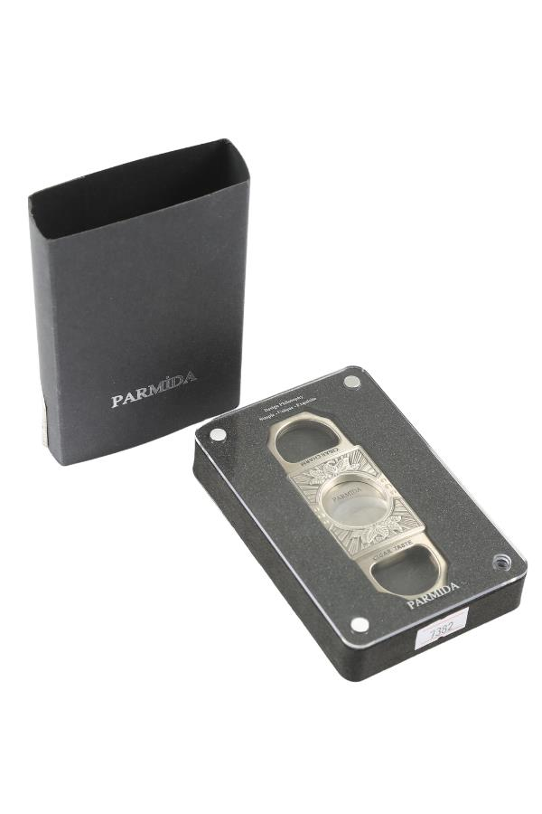 TR7382,Parmida Gümüş İşlemeli Metal Puro Makası Kesici