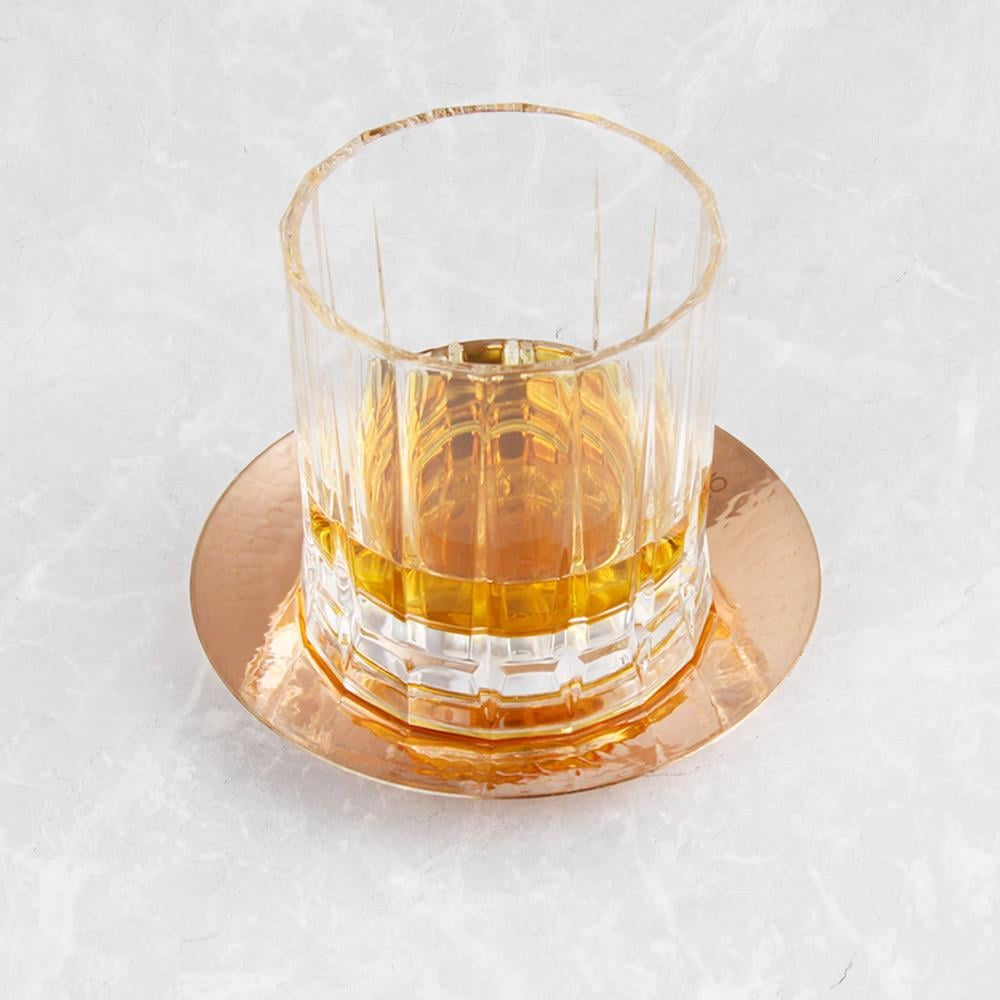 CHO-021,Coho Patron Bakır Whiskey Bardak Altlığı