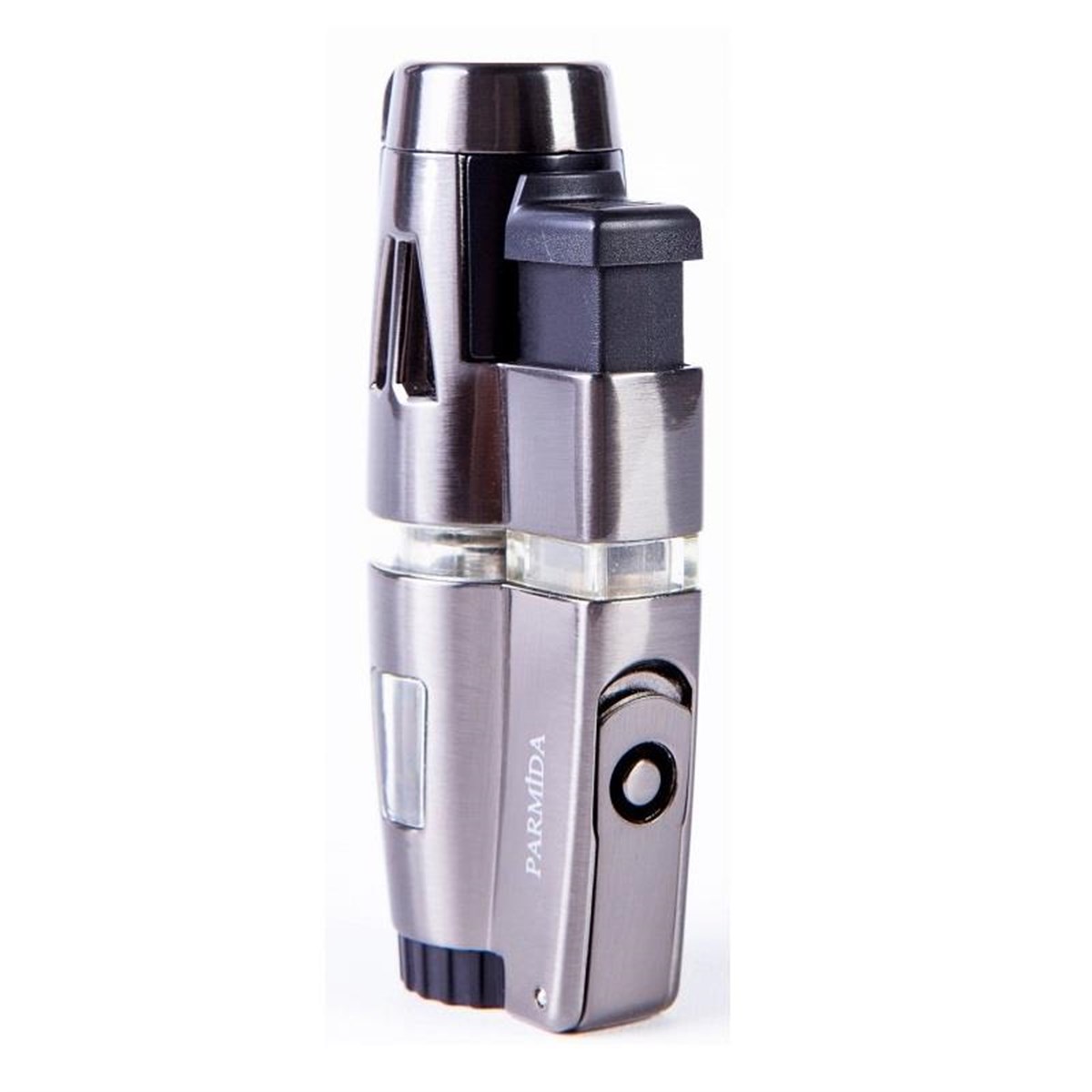 TR3194,Parmida Üç Torch Gunmetal Puro Çakmağı
