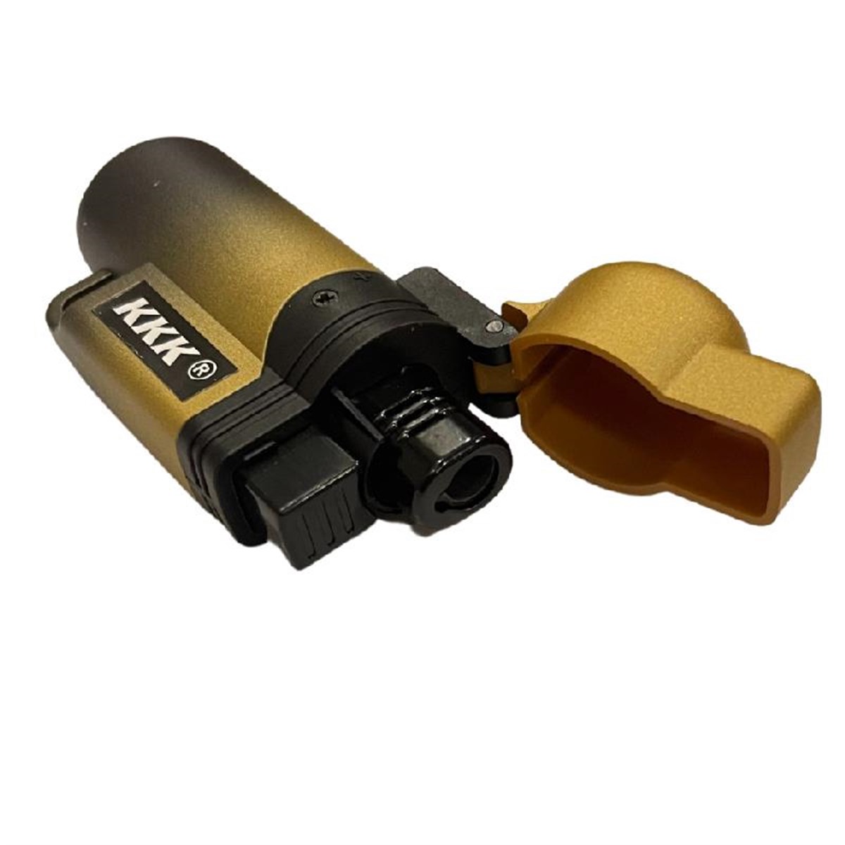 TR3285,PREMİUM QUALİTY TEK TORCH GOLD-SİYAH PURO ÇAKMAK