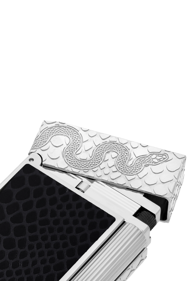 TR8345,S.T. Dupont Lacquered Ligne 2 Black Puro Çakmağı 16076