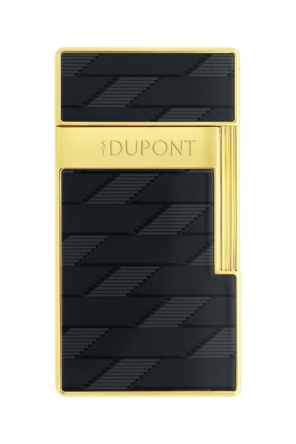 TR8169,S.T. Dupont Lacquered Biggy Siyah Puro Çakmağı 25079