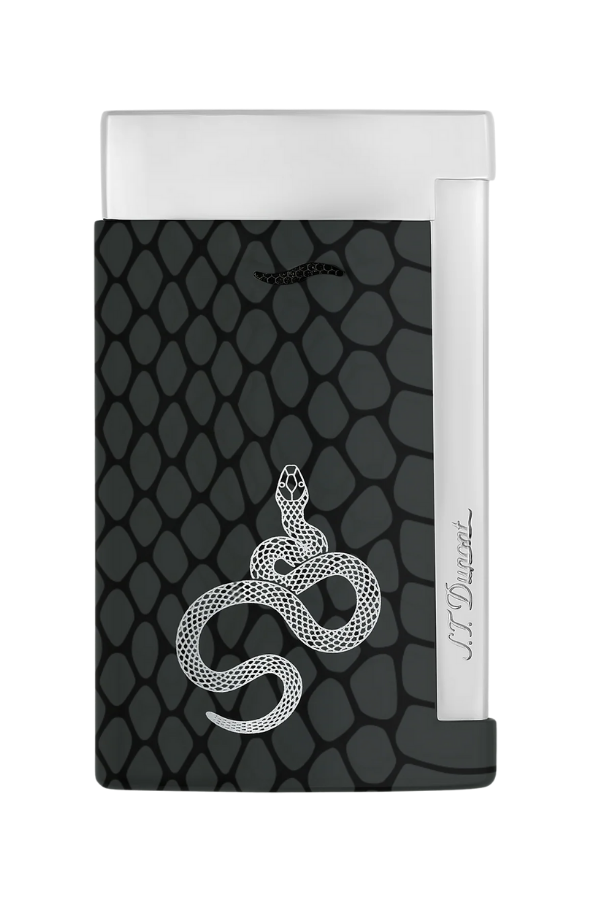 TR8166,S.T. Dupont Lacquered Slim 7 Siyah Puro Çakmağı 27076