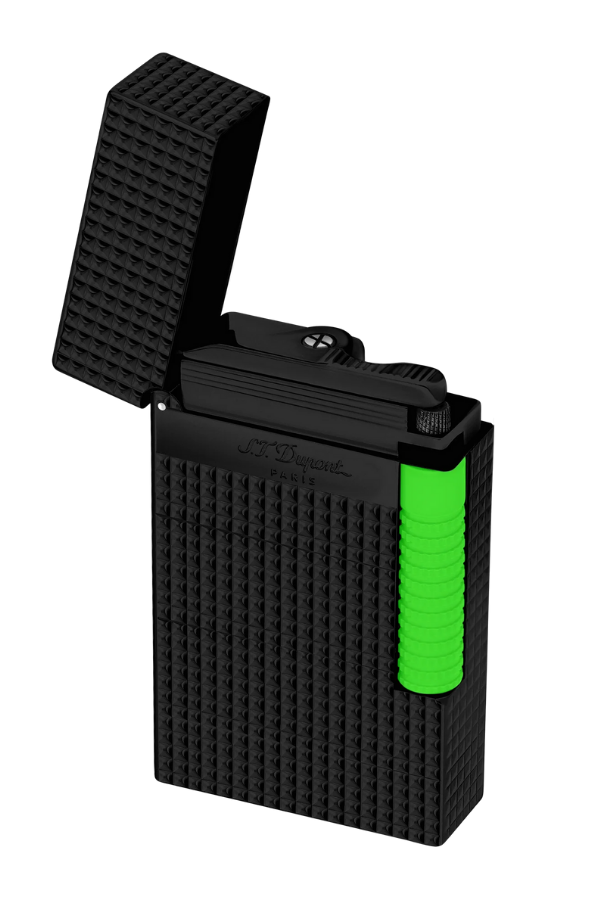 TR8347,S.T. Dupont Le Grand Diamond Head Neon Green Puro Çakmağı 23072