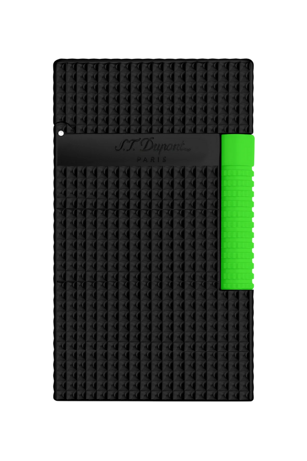 TR8347,S.T. Dupont Le Grand Diamond Head Neon Green Puro Çakmağı 23072