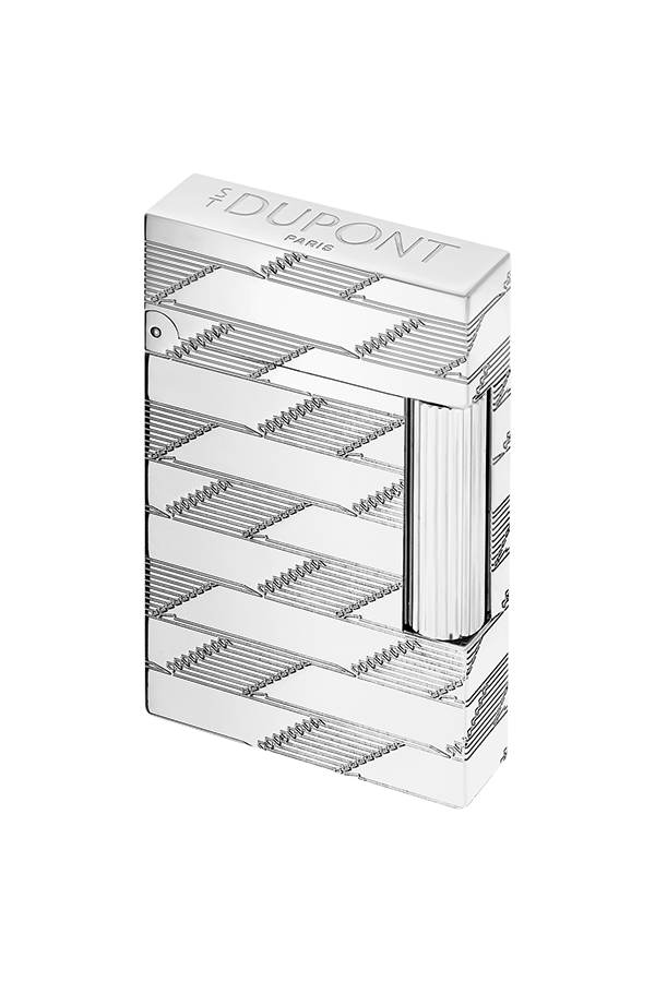 TR7971,S.T. Dupont Line 2 Cling 1872 Monogram Gümüş Puro Çakmağı 16180