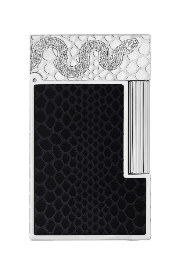 TR8345,S.T. Dupont Lacquered Ligne 2 Black Puro Çakmağı 16076