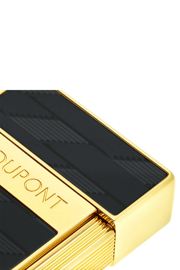 TR8169,S.T. Dupont Lacquered Biggy Siyah Puro Çakmağı 25079