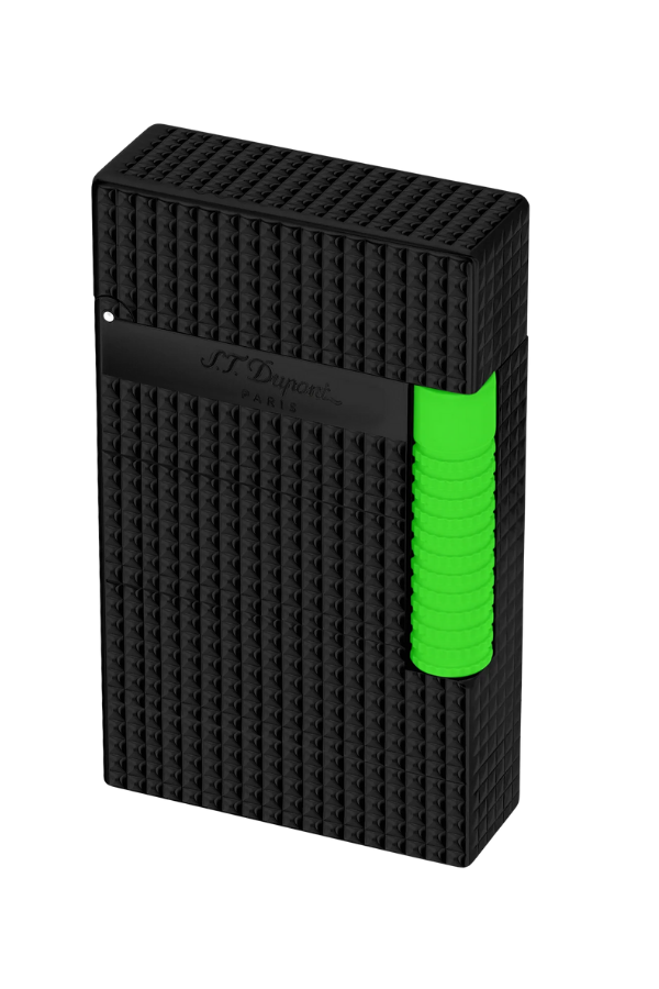 TR8347,S.T. Dupont Le Grand Diamond Head Neon Green Puro Çakmağı 23072