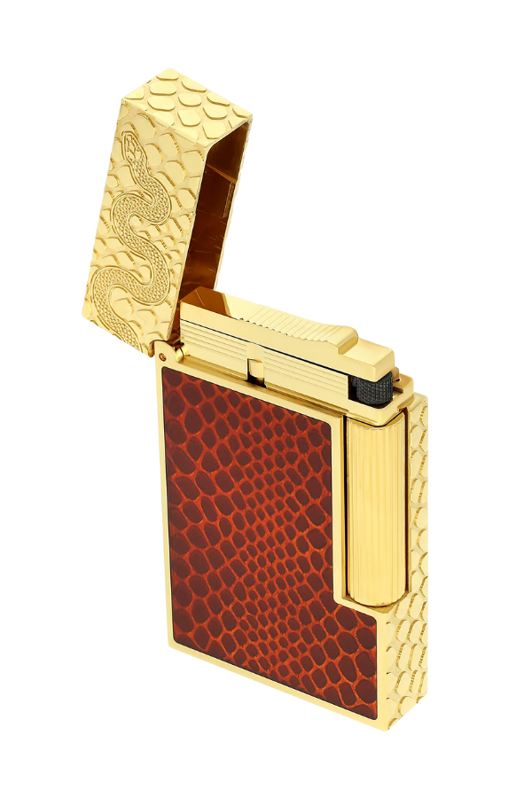 TR8344,S.T. Dupont Lacquered Ligne 2 Red Puro Çakmağı 16075