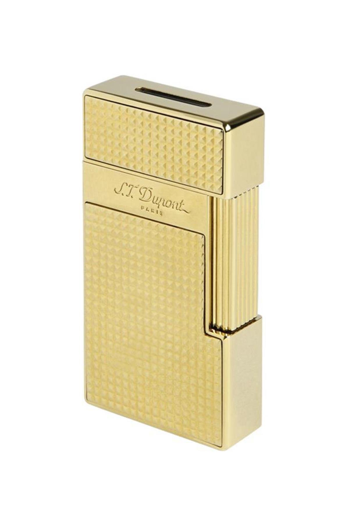 TR6383,S.T. Dupont Big D Golden Diamond Head Puro Çakmağı 25009