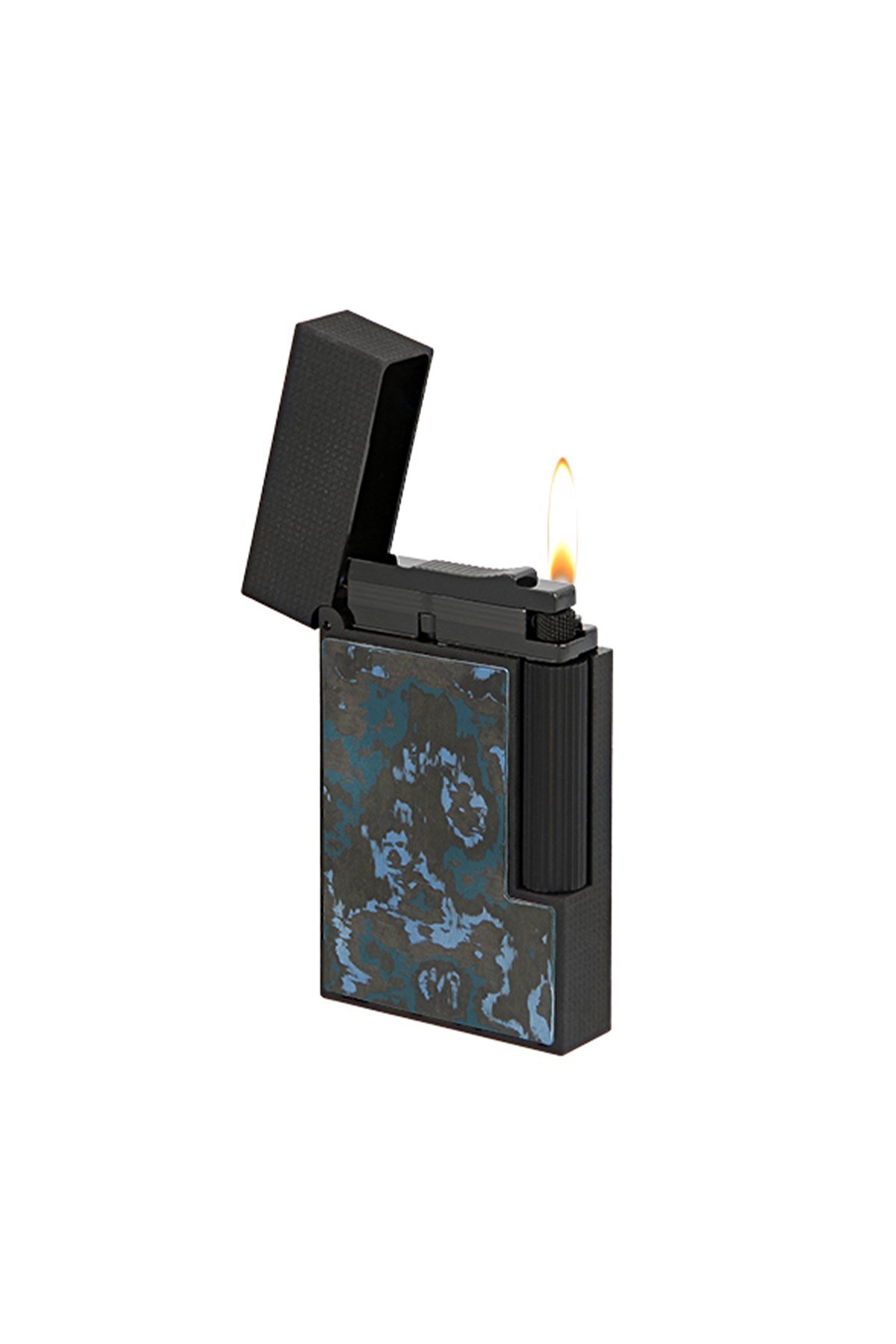 TR4814,S.T. Dupont Ligne 2 Glacial Cave Karbon Çakmak C16397GC