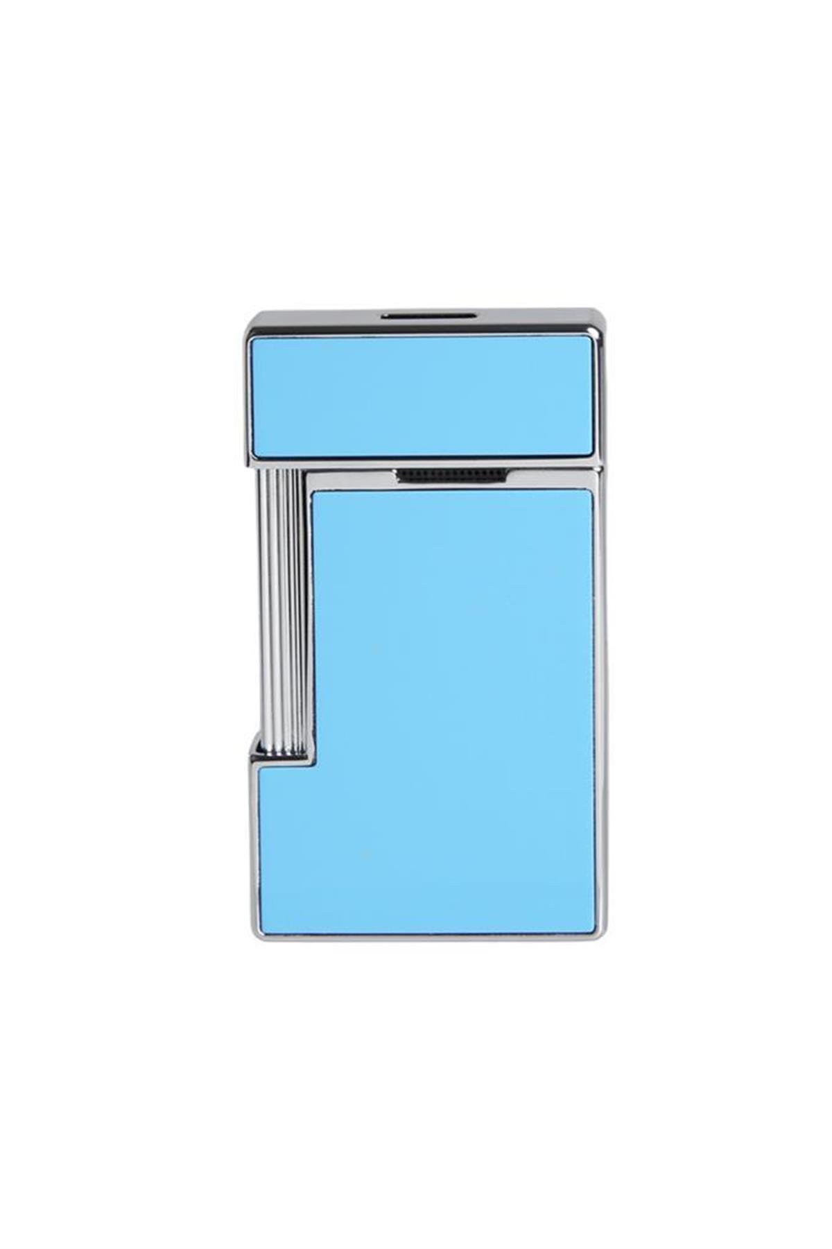 TR6390,S.T. Dupont Slimmy Shiny Light Blue Lacquer Puro Çakmağı 28007