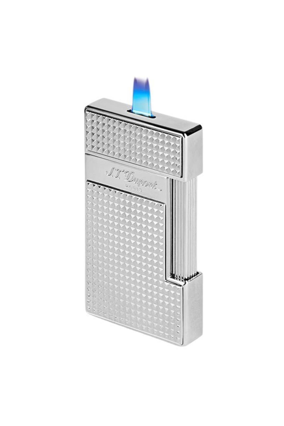 TR6392,S.T. Dupont Slimmy Chrome Diamond Head Puro Çakmağı 28010