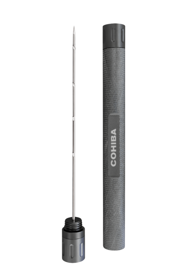 TR9674,Cohiba Antrasit Metal Puro İğnesi & Delici Punch