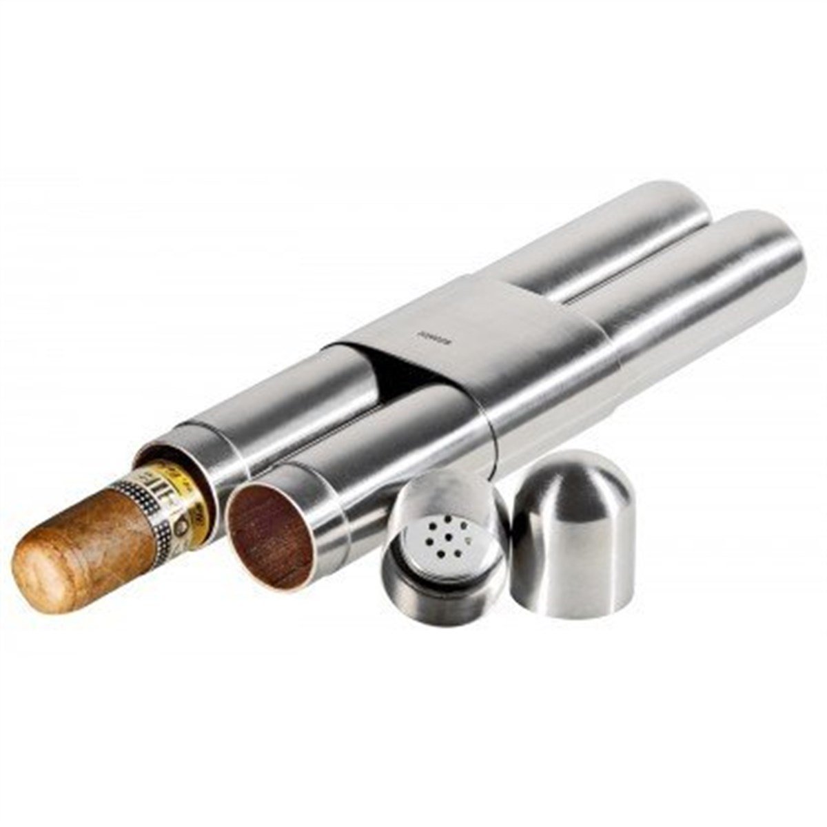 TR945,Adorini 2'li Gümüş Puro Tüpü