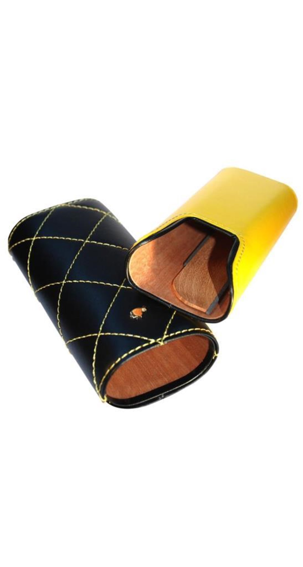 TR918,Cohiba Siyah-Sarı 2'li Puro Kılıfı