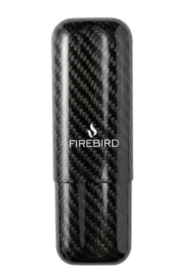 TRM4010,Firebird Siyah Karbon Desenli İkili Puro Kılıfı