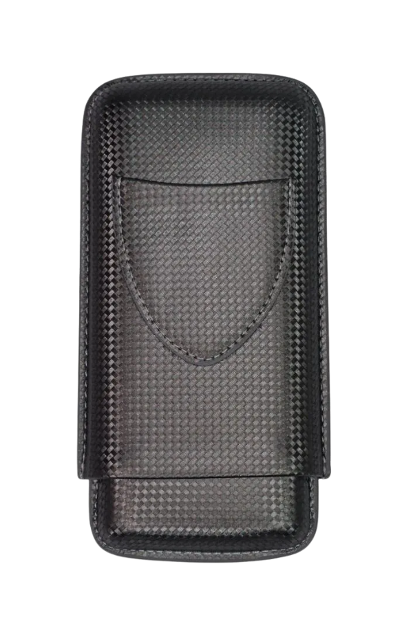 TR9153,PQ Karbon Desenli Üçlü Puro Kılıfı