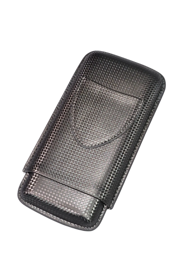 TR9153,PQ Karbon Desenli Üçlü Puro Kılıfı