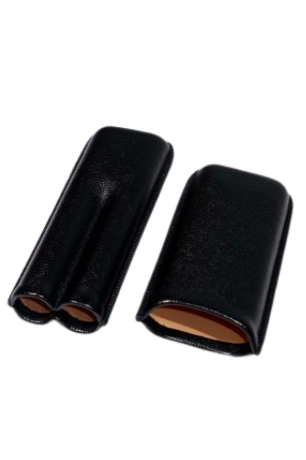 TR9068,PQ Siyah İkili Deri Puro Kılıfı