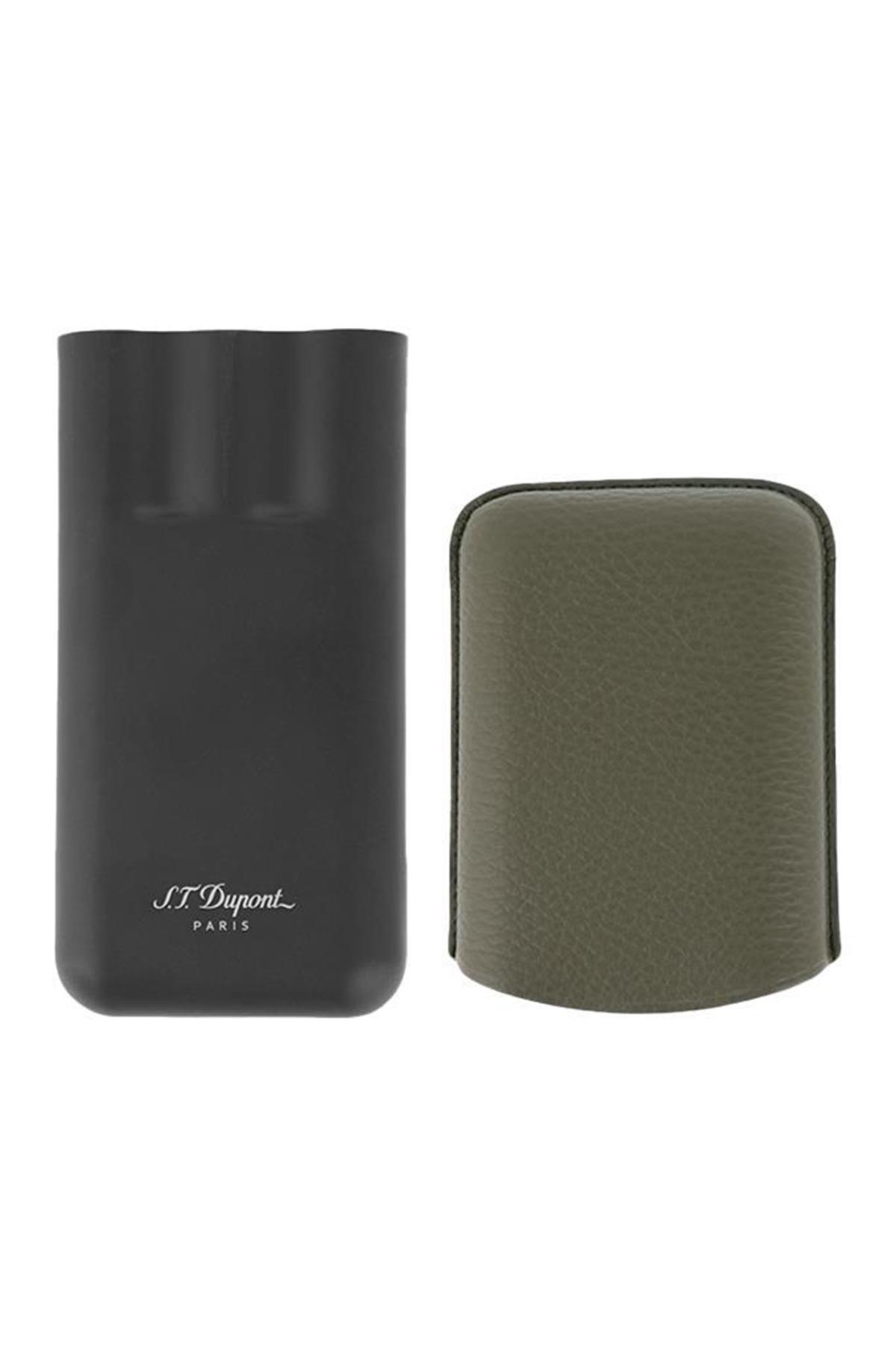 TR6223,S.T. Dupont Haki Üçlü Puro Kılıfı 183349