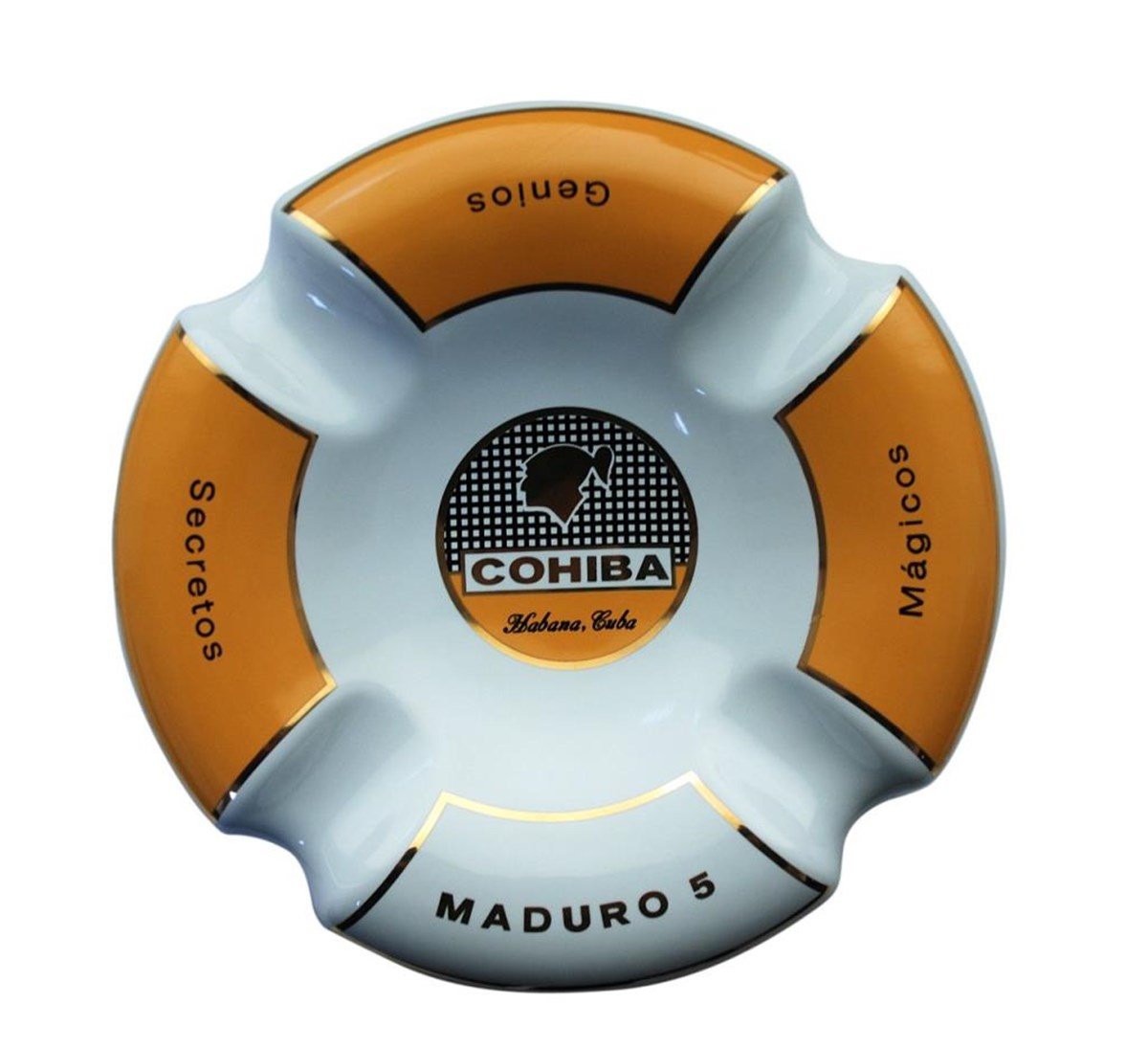 TR841,Cohiba Sarı-Beyaz 4'lü Puro Küllüğü