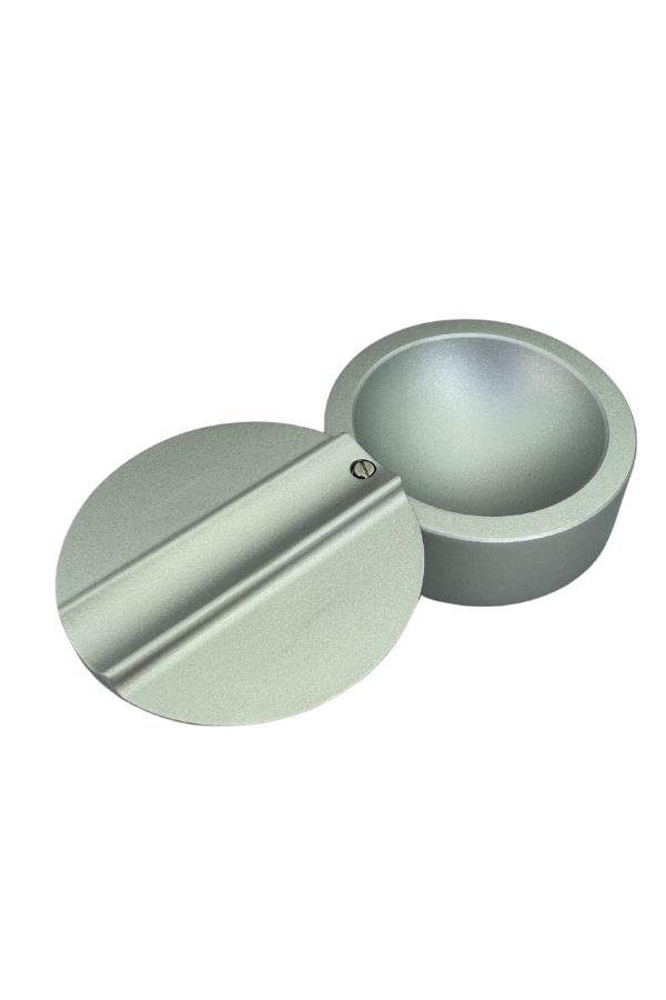 TR7026,PQ Gümüş Metal Döner Başlıklı Tekli Puro Küllüğü