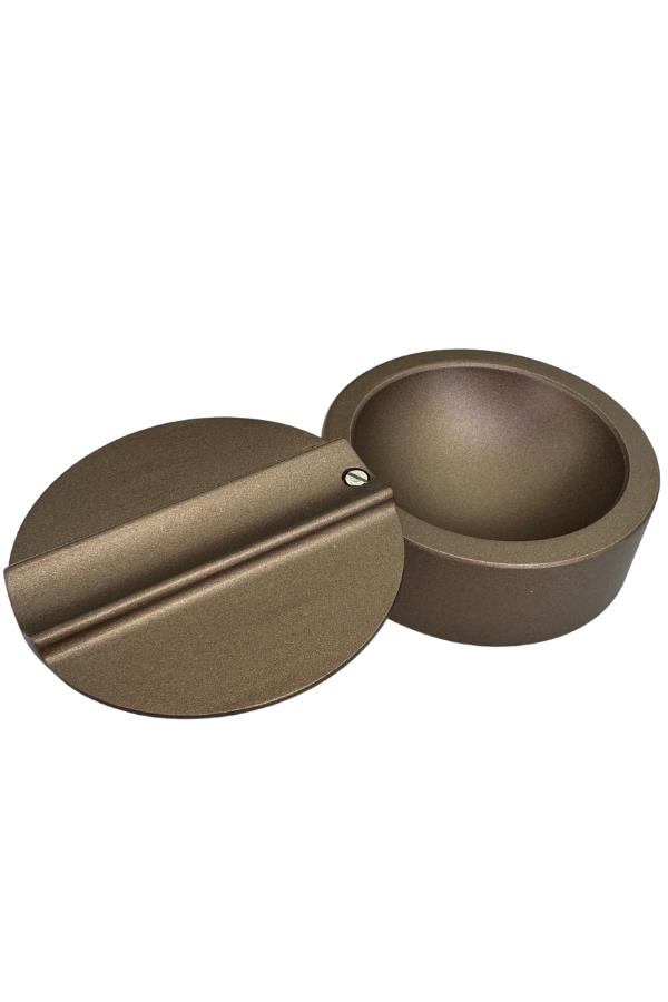 TR7028,PQ Kahverengi Metal Döner Başlıklı Tekli Puro Küllüğü