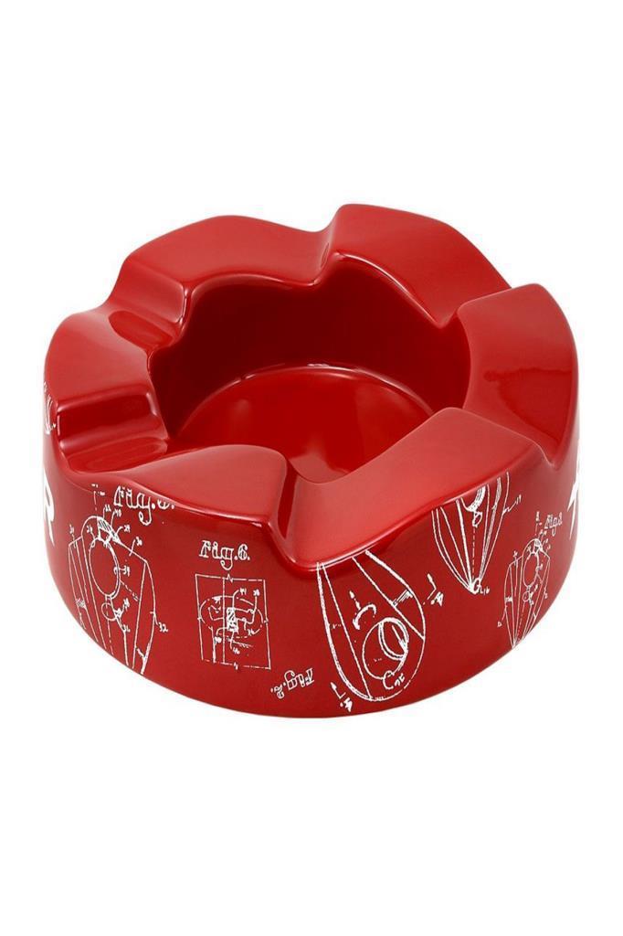 TR6397,Xikar Wave Ashtray Kırmızı Puro Küllüğü