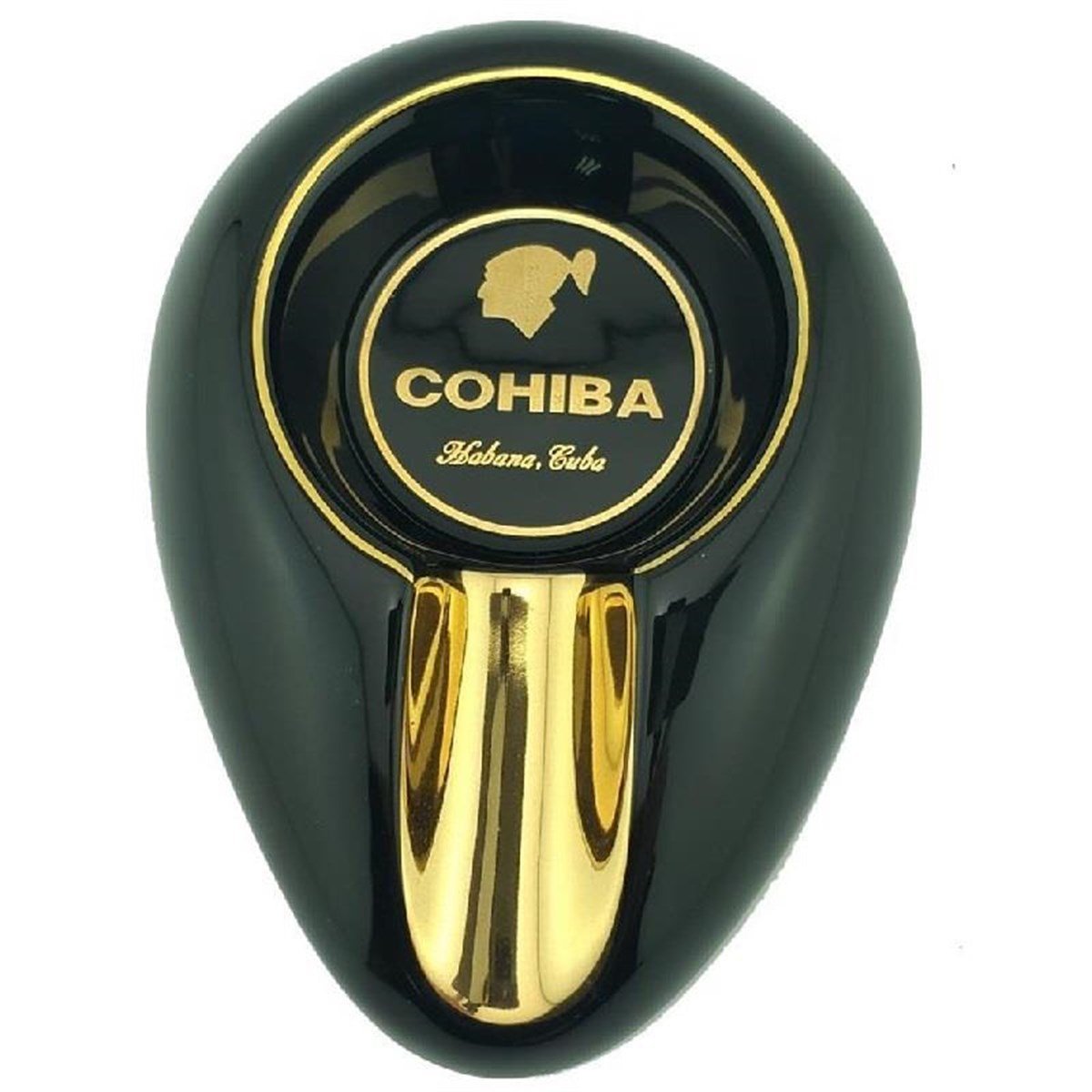 TR3086,Cohiba Çakmak Kesici Küllük Sehpa Siyah Dörtlü Puro Set