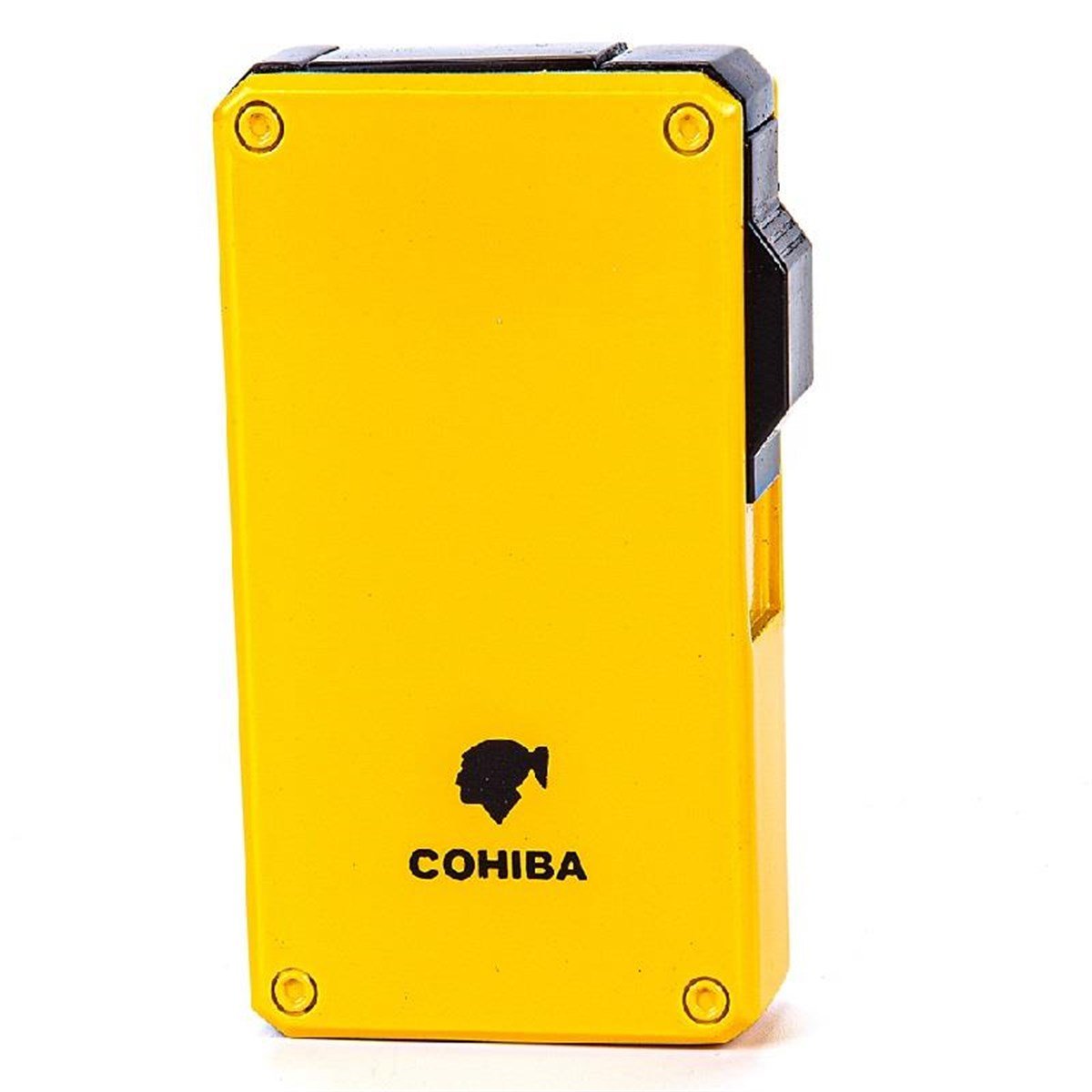 TR3081,Cohiba Çakmak Kesici Küllük Sehpa Dörtlü Sarı Puro Set