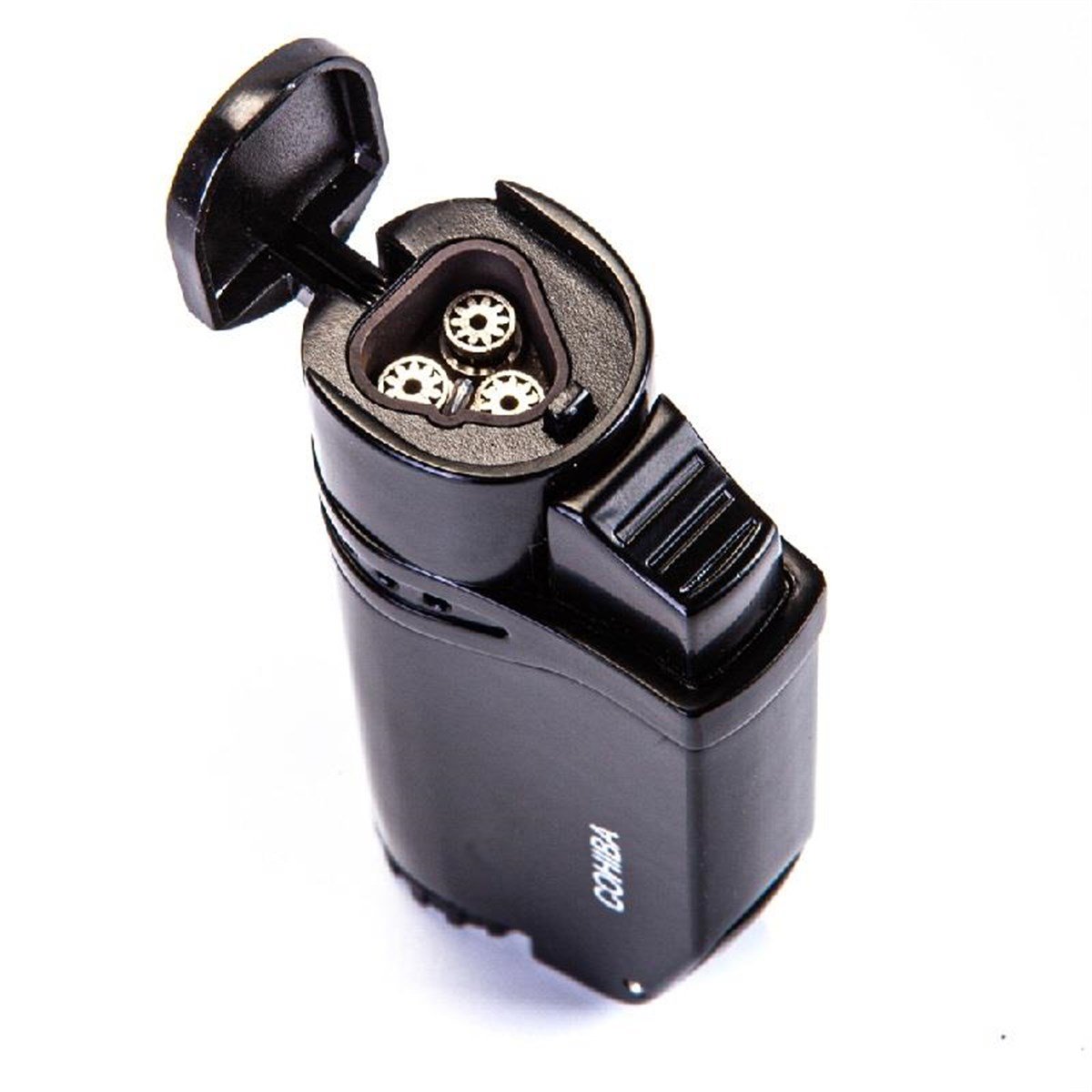 TR3080,Cohiba Çakmak Kesici Küllük Sehpa Dörtlü Puro Siyah-Gunmetal Set