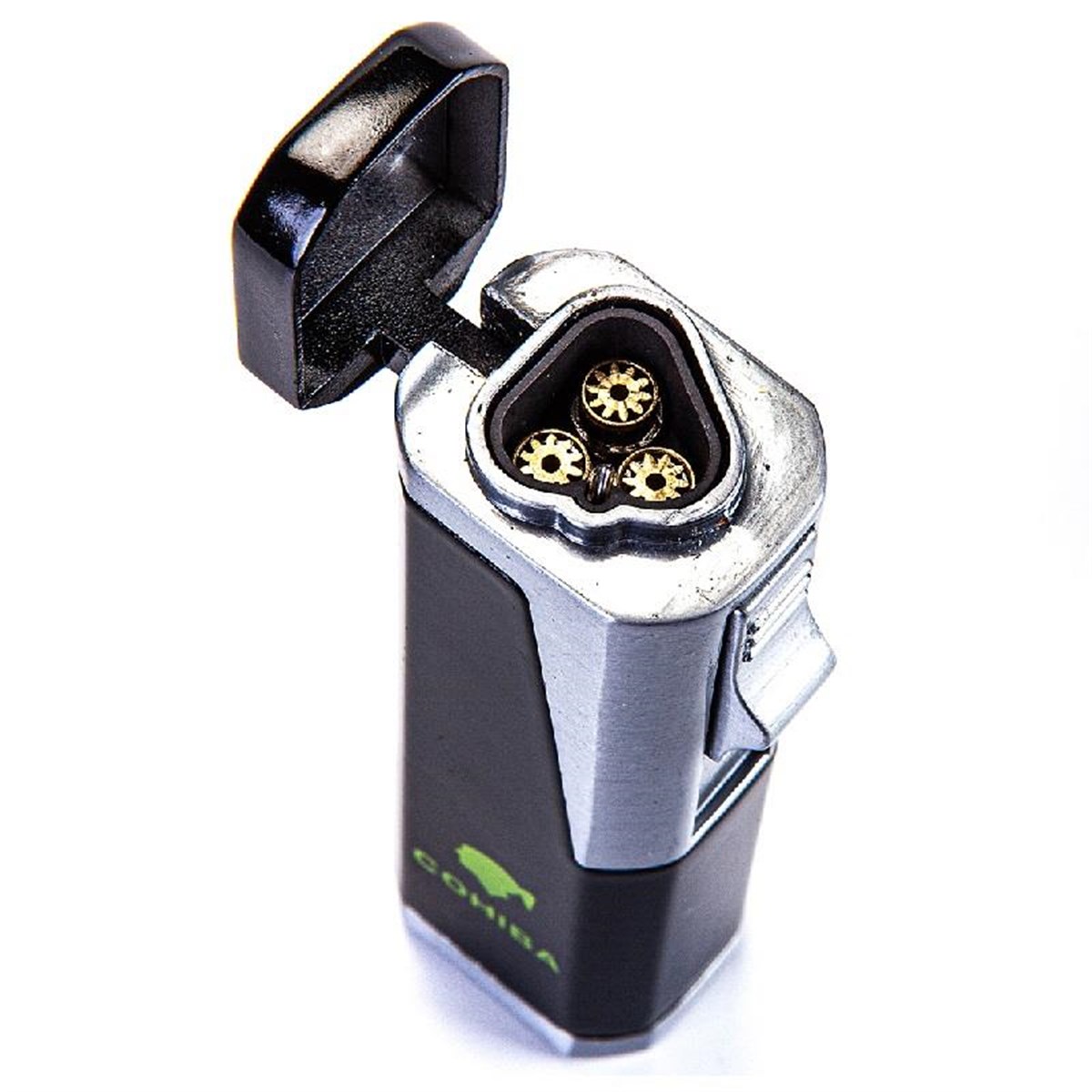 TR3086,Cohiba Çakmak Kesici Küllük Sehpa Siyah Dörtlü Puro Set