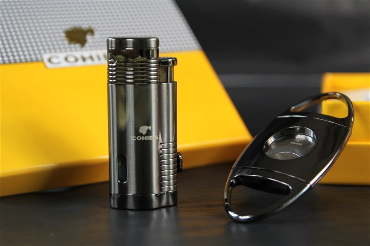TR809,Cohiba Çakmak Kesici 2'li Puro Seti