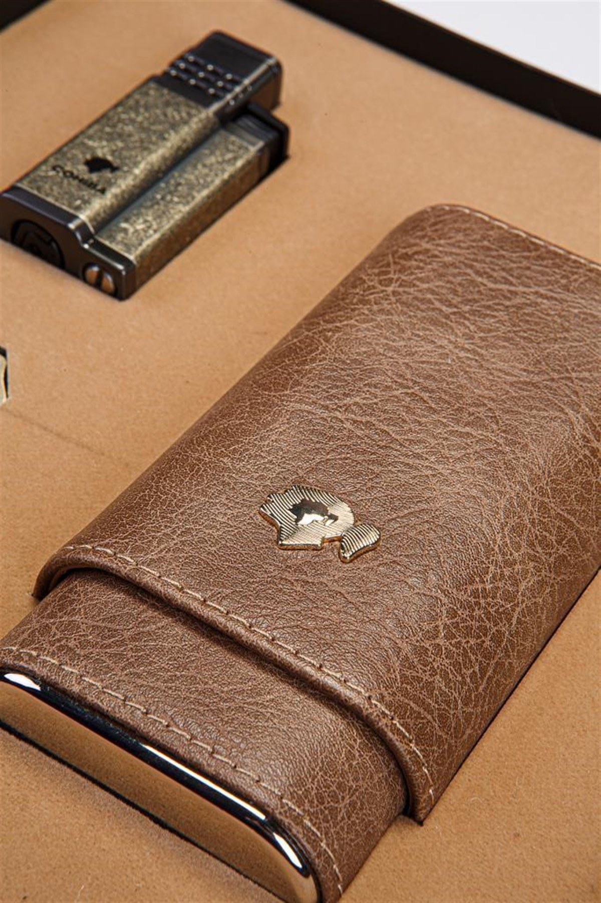 TR3538,Cohiba Çakmak Kılıf Kesici Puro Seti